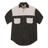 BARRON MENS TWO TONE BUSH SHIRT S/S