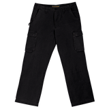 BARRON CARGO TROUSERS 100% COTTON BLACK