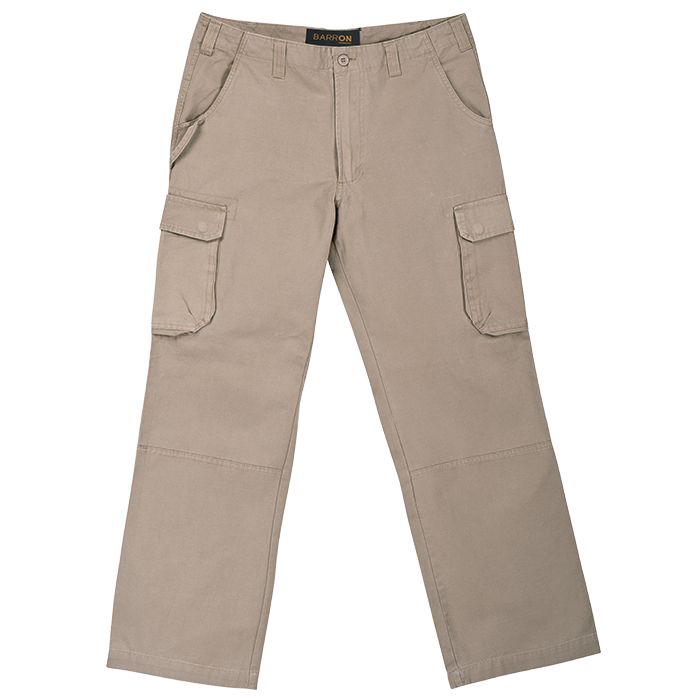 BARRON CARGO TROUSERS 100% COTTON SAND