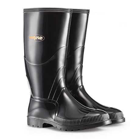 WAYNE GUMBOOTS PVC BLACK MENS