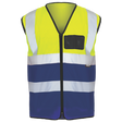 RWT REFLECTIVE VEST EN2 TWOTONE WITH POCKETS