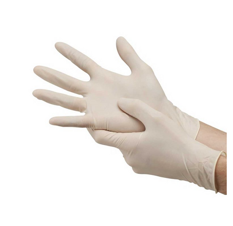 SURGICAL GLOVES POWDERED WHITE