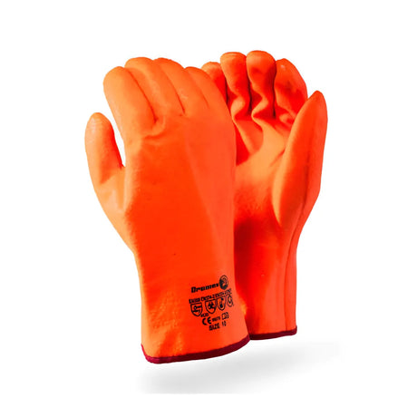 Dromex Gloves Freezer Orange Open Cuff