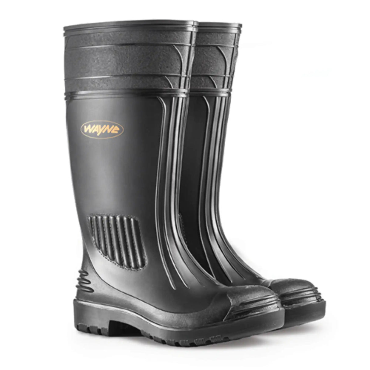 WAYNE GUMBOOTS GRIPPER H/DUTY BLACK STC