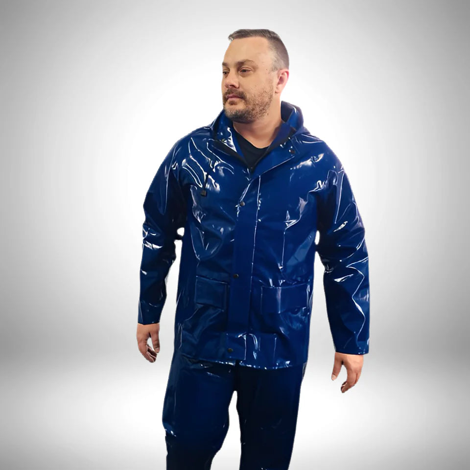 MAX RAINSUIT TWO PIECE NAVY – Mr Farmer Workwear