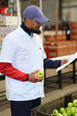 MR FARMER LAB JACKET 65/35 POLYCOTTON PRESS STUDS S/S