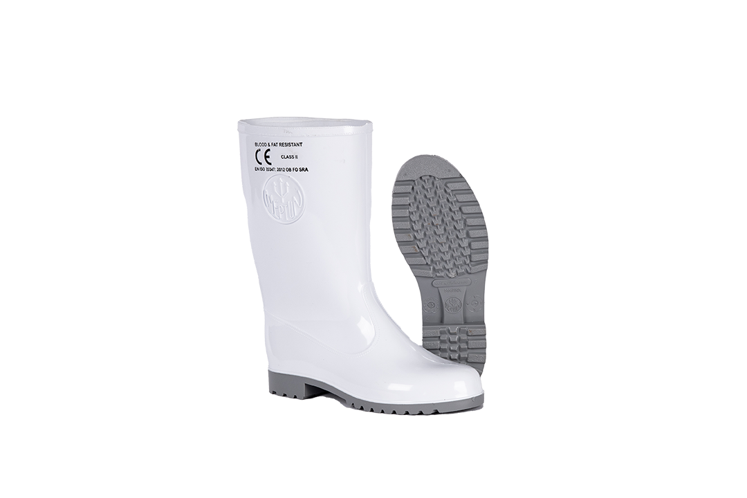 NEPTUNE SHOVA LADIES CALF LENGTH GUMBOOT WHITE/GREY