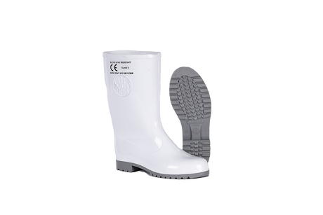 NEPTUNE SHOVA LADIES CALF LENGTH GUMBOOT WHITE/GREY