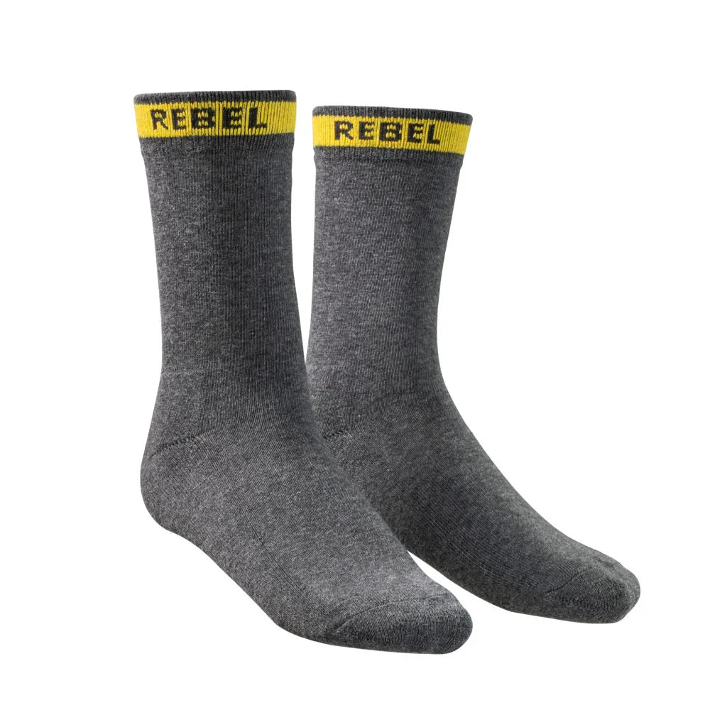 REBEL SOCKS GREY