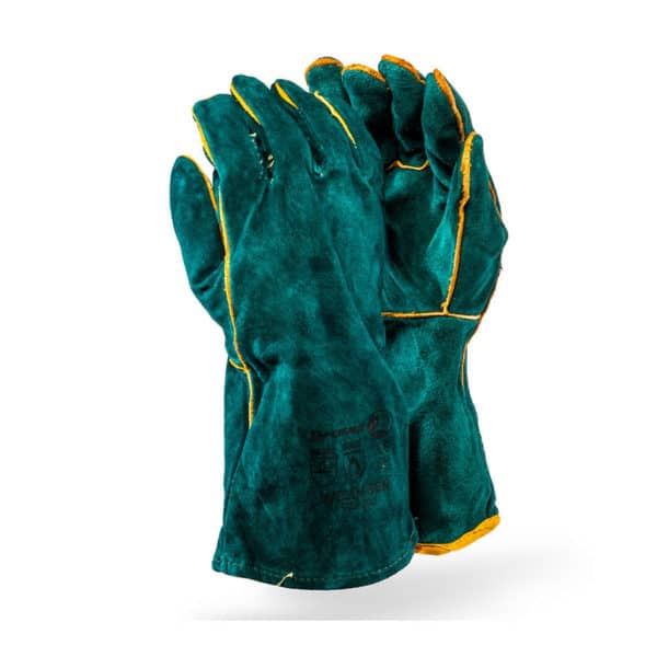 DROMEX SUPERIOR LINED GREEN  LEATHER GLOVE