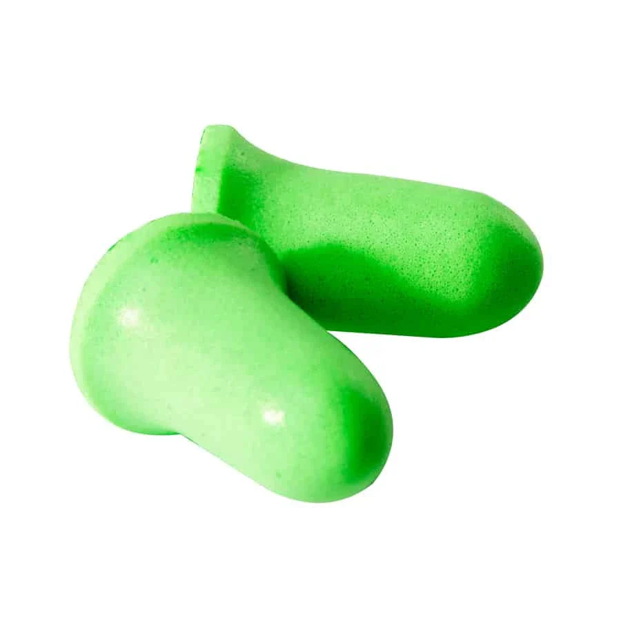 DROMEX DISPOSABLE UN-CORDED BELL PU FOAM EARPLUG GREEN