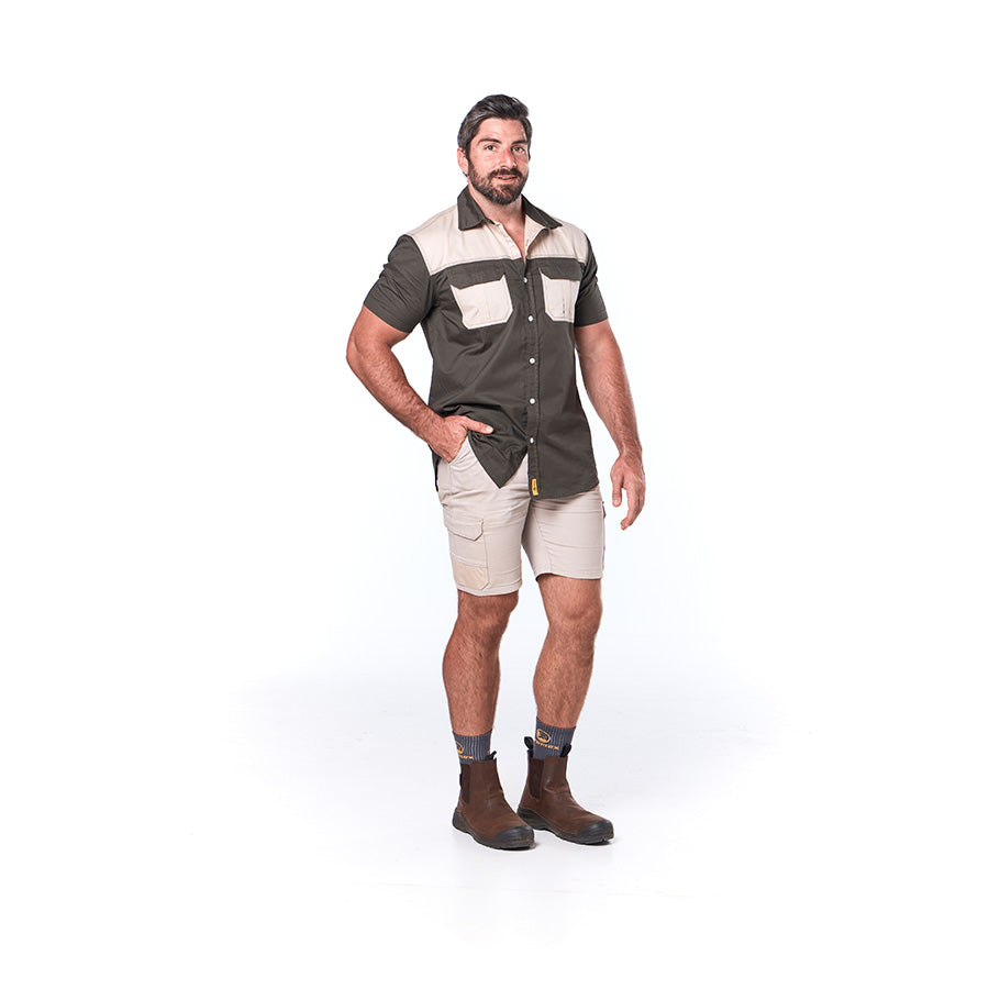 DROMEX TWO TONE SHIRT S/S – Mr Farmer Workwear
