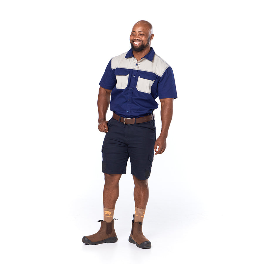 トップス MARUNI 22ss shirt setup DROMEX TWO TONE SHIRT S/S – Mr Farmer Workwear