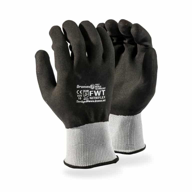 DROMEX NITRIFLEX COATED GLOVE BLACK