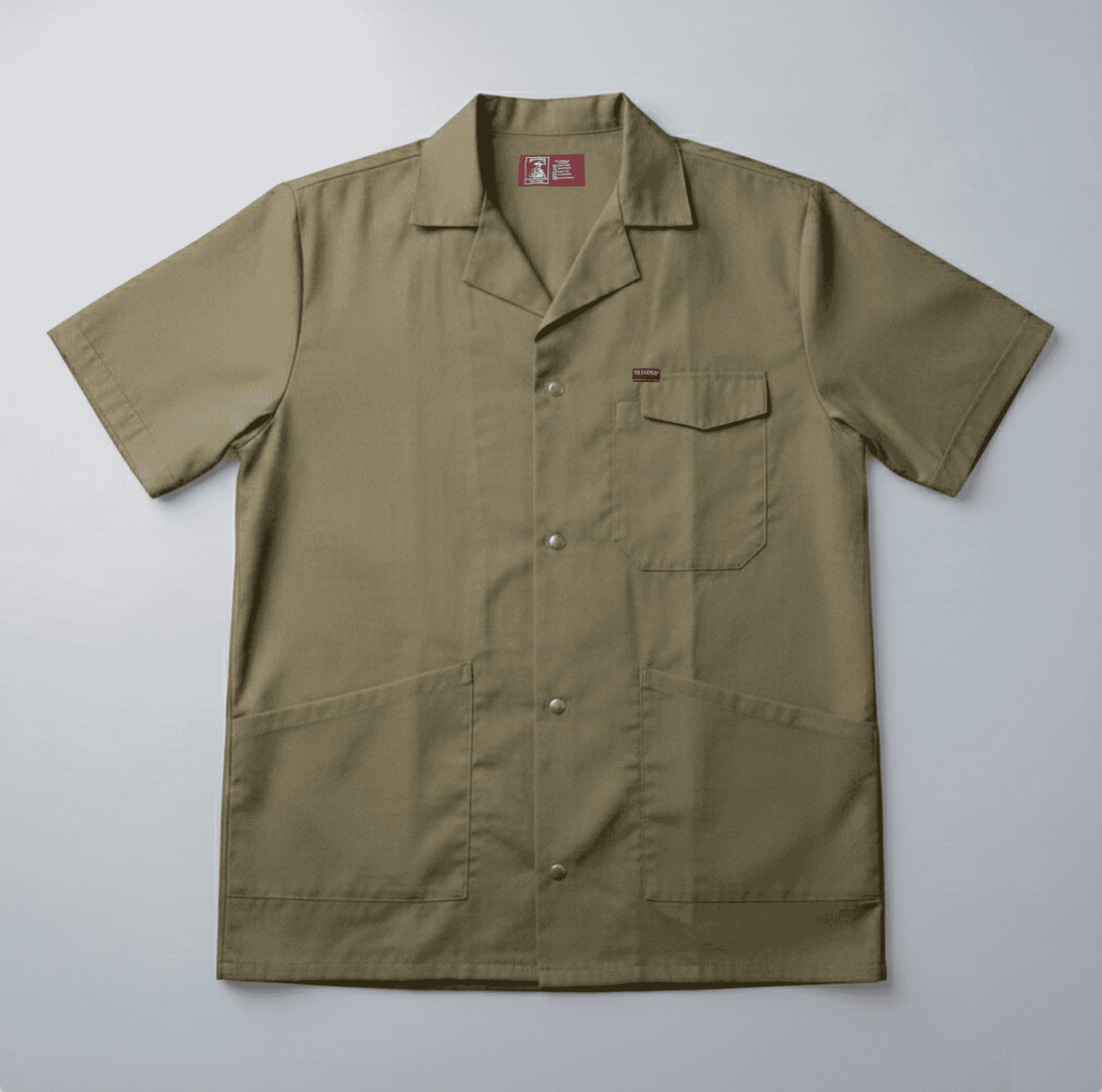 MR FARMER LAB JACKET 65/35 POLYCOTTON PRESS STUDS S/S - Mr Farmer Workwear