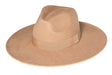Stone hat with a wide brim on a white background