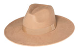 Stone hat with a wide brim on a white background