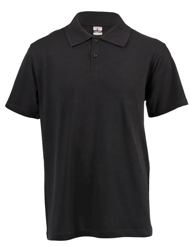 VIC BAY GOLF SHIRT 100% COTTON Black