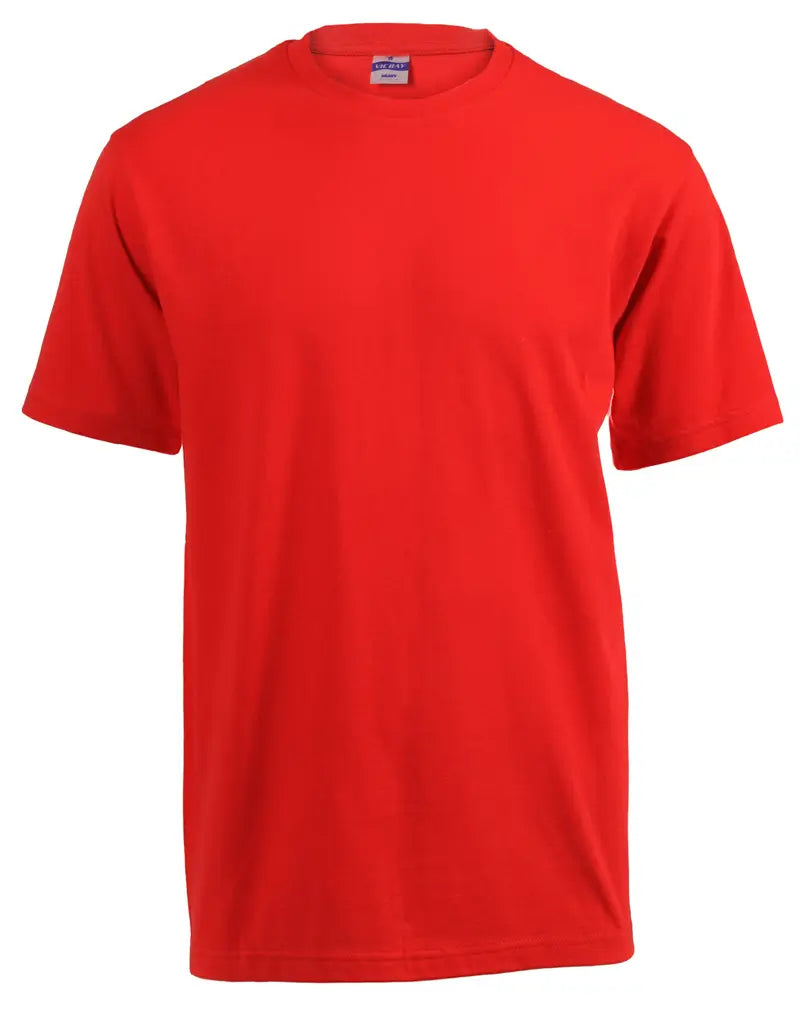 VIC BAY 180g COTTON T-SHIRT red